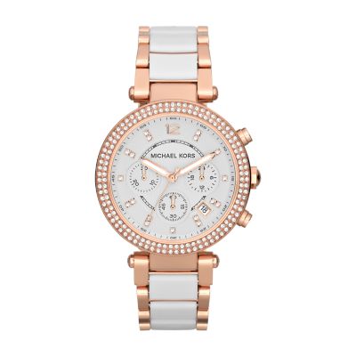 michael kors 2 tone women's watch