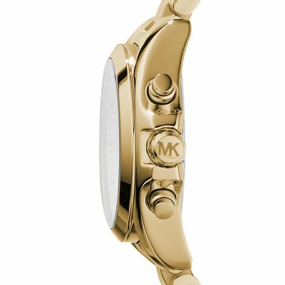 Michael Kors Gold Tone Mini Bradshaw Watch MK5798 Watch Station