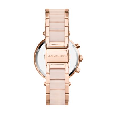 parker gold tone watch michael kors