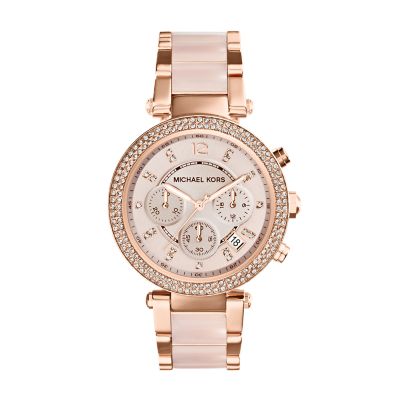 Michael kors rose colored on sale watch