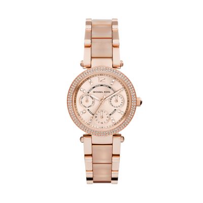 michael kors mini watch rose gold