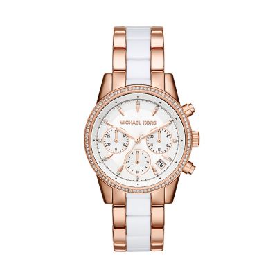 michael kors ritz two tone watch