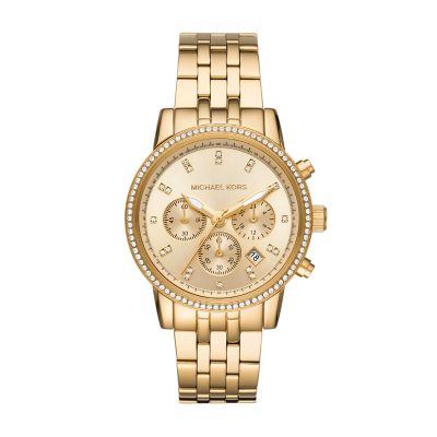 Michael Kors Ritz Gold-Tone Chronograph 