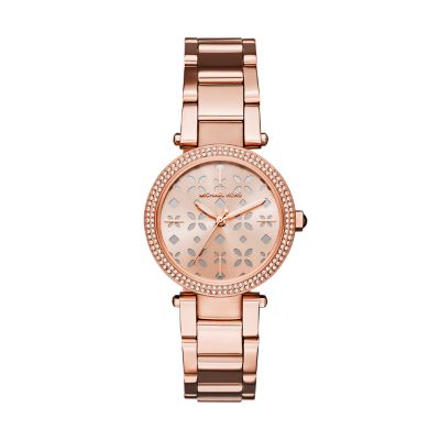 michael kors mini watch rose gold