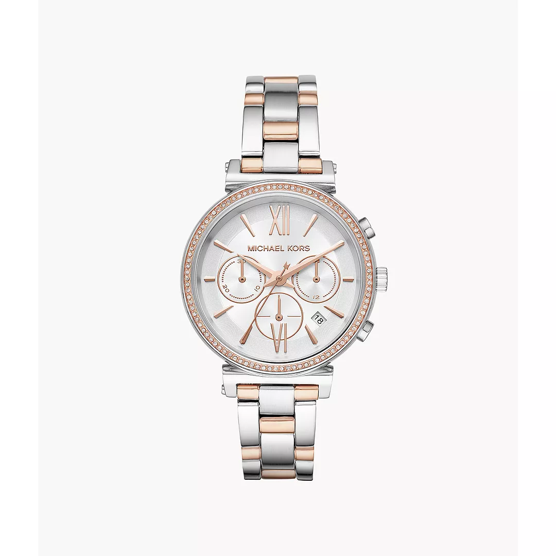 Michael Kors Women's Sofie Two-Tone Watch - 2T Silver/Rose