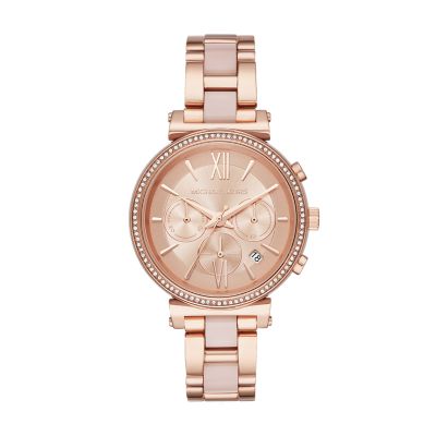 michael kors rose gold watch