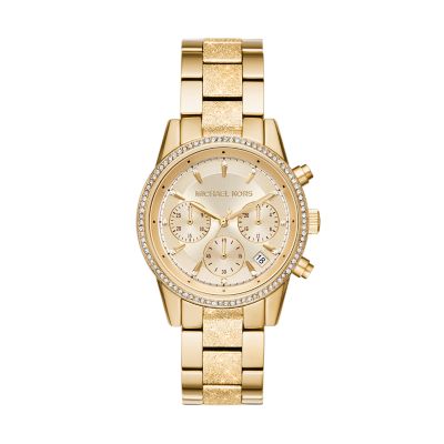 michael kors watch gold tone