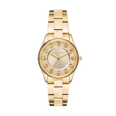 Gold-Tone Stainless Steel Watch