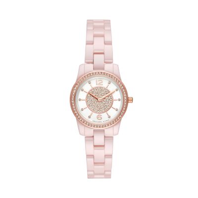 michael kors runway smartwatch pink