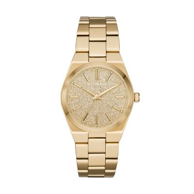 Gold-Tone Stainless Steel Watch 