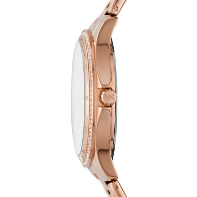 Michael Kors Women s Riley Chronograph Rose Gold Tone Stainless