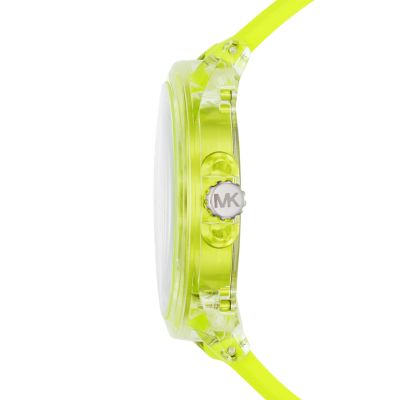 michael kors neon yellow watch