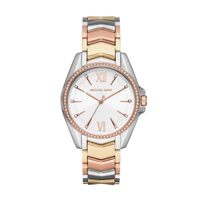 tri tone women's watch