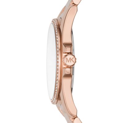 Michael Kors Women's Whitney Three-Hand Rose Gold-Tone Steel Watch