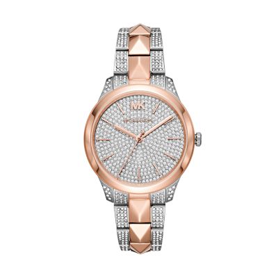 michael kors two tone ladies watch