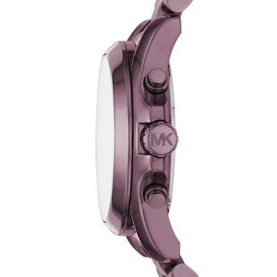 michael kors bradshaw watch purple