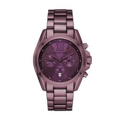 purple michael kors smartwatch