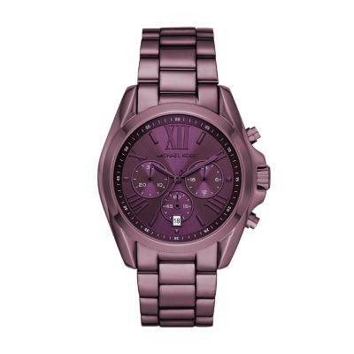 michael kors purple watch women's