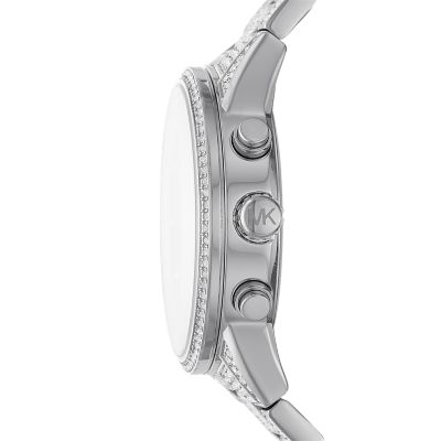 Michael kors silver deals bracelet with glitz