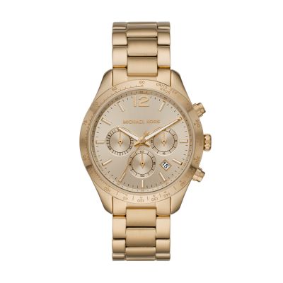 Michael Kors Layton Chronograph Gold-Tone Steel Watch - MK6795