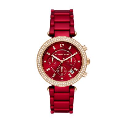 Michael Kors Parker Chronograph Red 