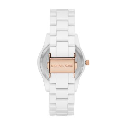 Michael kors white watch women's hotsell