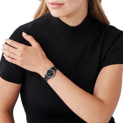 Michael Kors Runway Three-Hand Black Watch - MK6839 - Watch Station