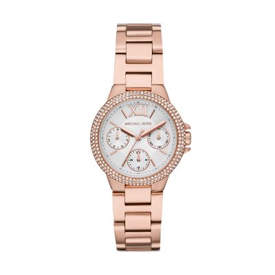 Michael Kors Women's Camille Multifunction Rose Gold-Tone Steel Watch - Rose Gold