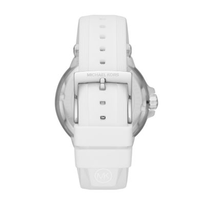 michael kors white silicone watch