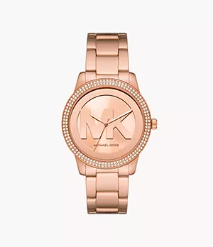 Michael Kors Tibby Three-Hand Rose Gold-Tone Stainless Steel Watch