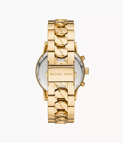 pin legemliggøre Alternativt forslag Michael Kors Ritz Chronograph Gold-Tone Stainless Steel Watch - MK6937 -  Watch Station