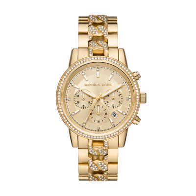 Michael Kors Ritz Chronograph Gold-Tone Stainless Steel Watch - MK6937 -  Watch Station