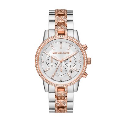 Michael Kors Everest Chronograph Two Tone Watch MK6975 MYER ...