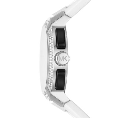 Michael Kors Sidney Multifunction White Silicone Watch MK6947