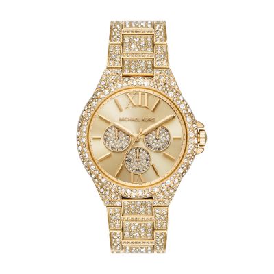 Michael Kors Camille Multifunction Gold Tone Stainless Steel Watch