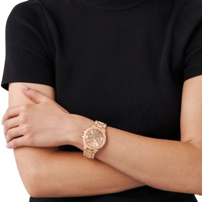 Michael Kors Camille Multifunction Rose Gold-Tone Stainless Steel Watch -  MK6961 - Watch Station