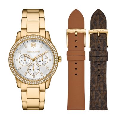 Michael Kors Tibby Multifunction Gold-Tone Stainless Steel Watch