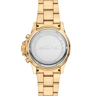 Michael Kors Everest Chronograph Gold-Tone Stainless Steel Watch - MK6971 -  Watch Station