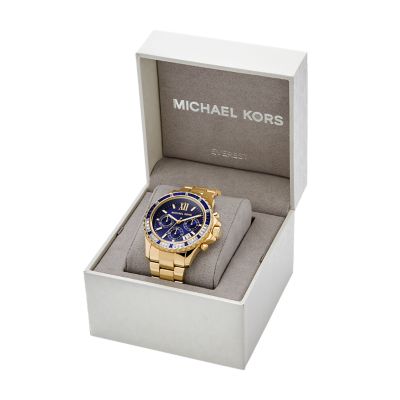 Michael Kors Everest Chronograph Gold-Tone Stainless Steel Watch