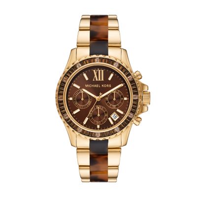 Michael Kors Everest Chronograph Two-Tone Stainless Watch - MK6973 - Station