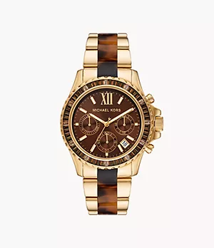 Michael Kors Everest Chronograph Two-Tone Stainless Steel Watch