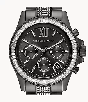 Michael Kors Everest Chronograph Gunmetal-Tone Stainless Steel Watch