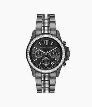 Michael Kors Everest Chronograph Gunmetal-Tone Stainless Steel Watch