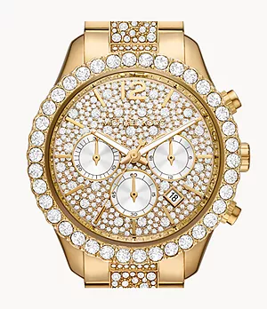 Michael Kors Layton Chronograph Gold-Tone Stainless Steel Watch