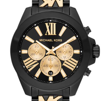 Michael Kors Hartman MK3491 Women's Black Leather Analog Dali Quartz ...