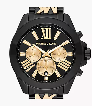Montre chronographe en acier inoxydable bicolore Wren Michael Kors