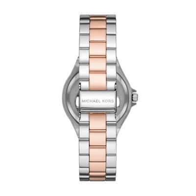 Michael Kors Lennox Three-Hand Two-Tone Stainless Steel Watch