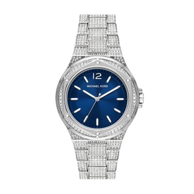 Mk watch silver diamonds hotsell