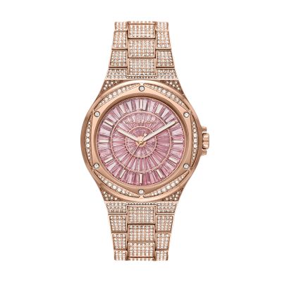 Michael kors deals pink diamond watch