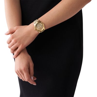 Michael Kors Runway Three-Hand Gold-Tone PVC Watch - MK6999 - Watch Station